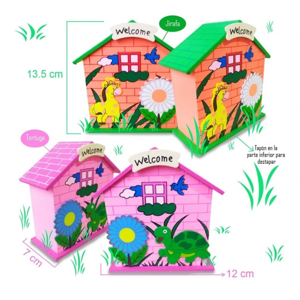 Alcancía Casa Animales Juegos Colección Jugueteria DJ3956A
