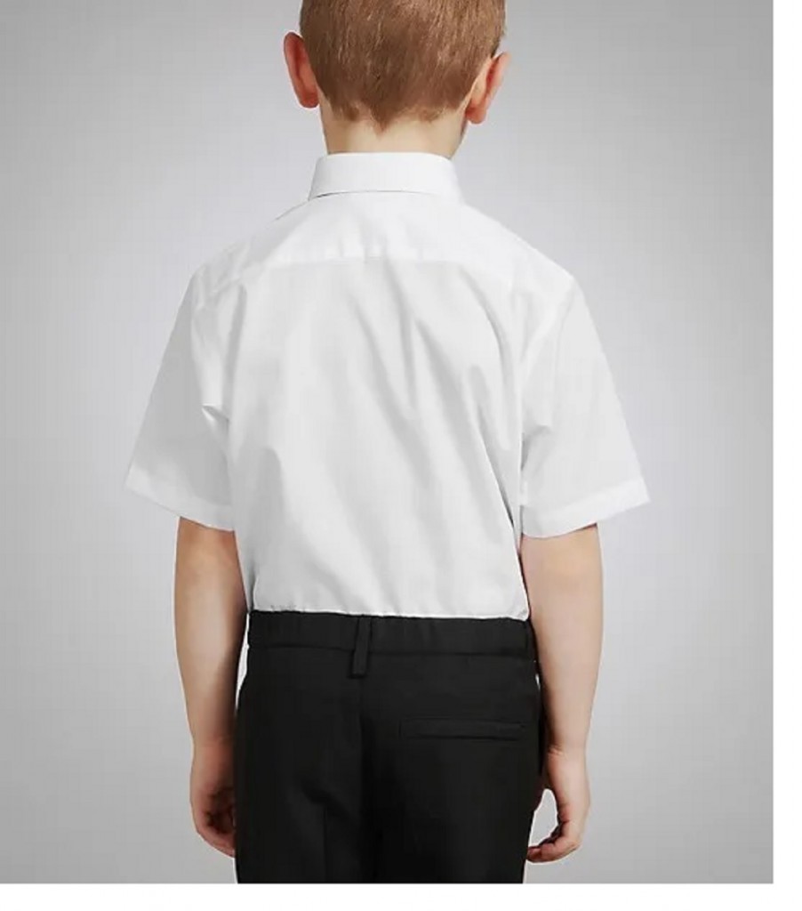 Camisa Escolar Blanca Niños Uniforme Deporte Tallas Colven