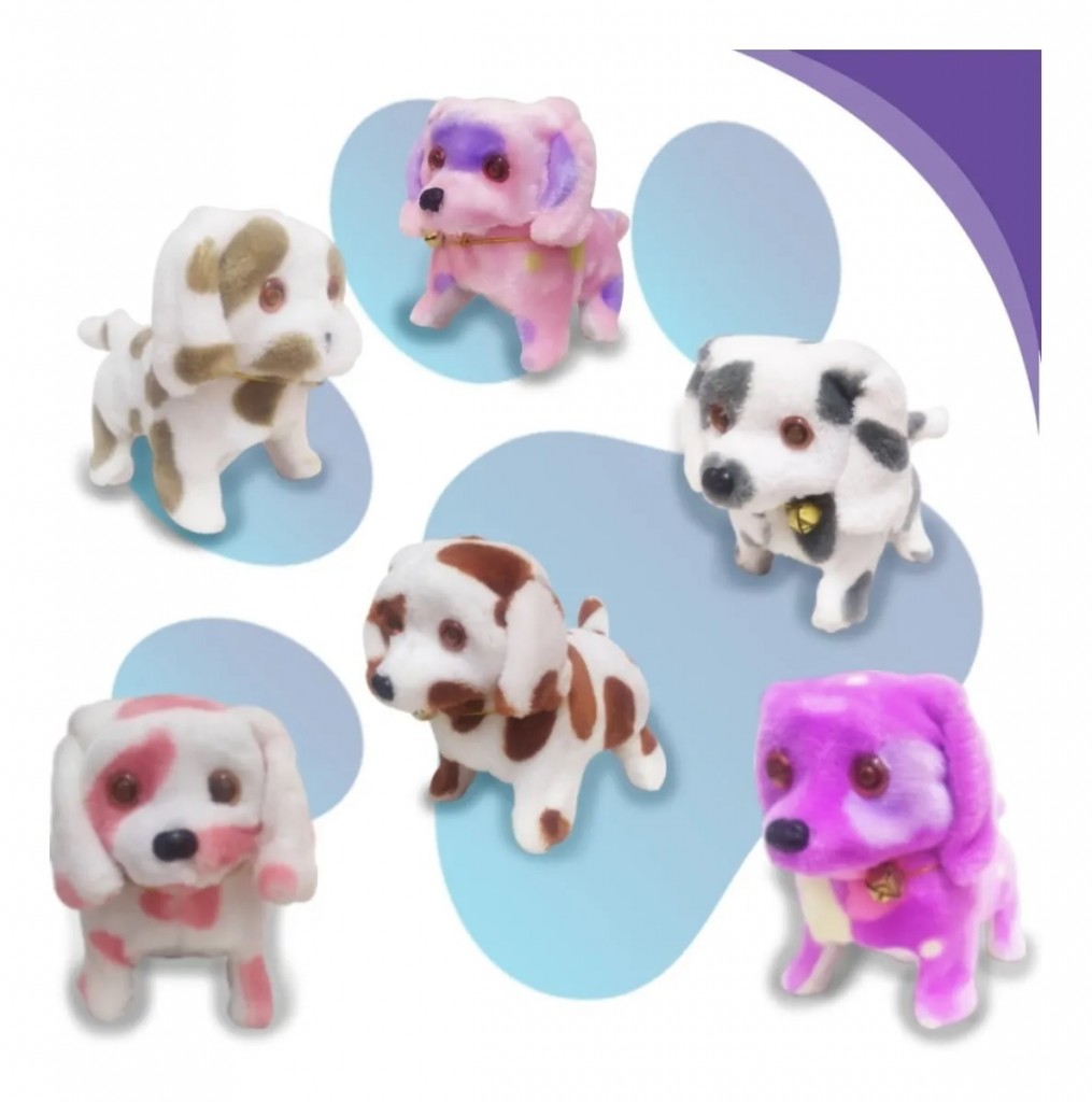 Perro Peluche Niños Movimientos Caminan Juguete Jugueteria