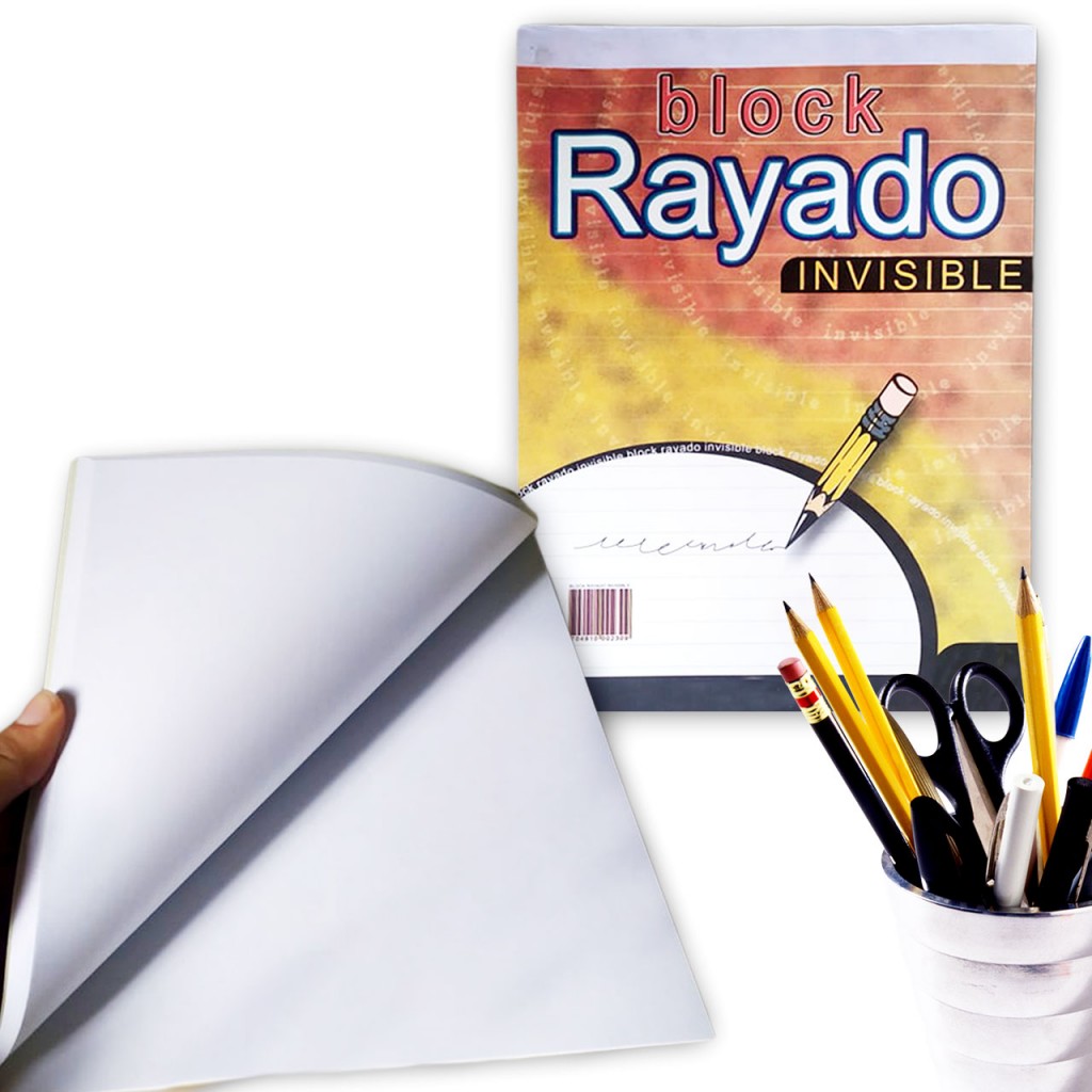 Block Rayas Invisible Arte Papelería Escolar