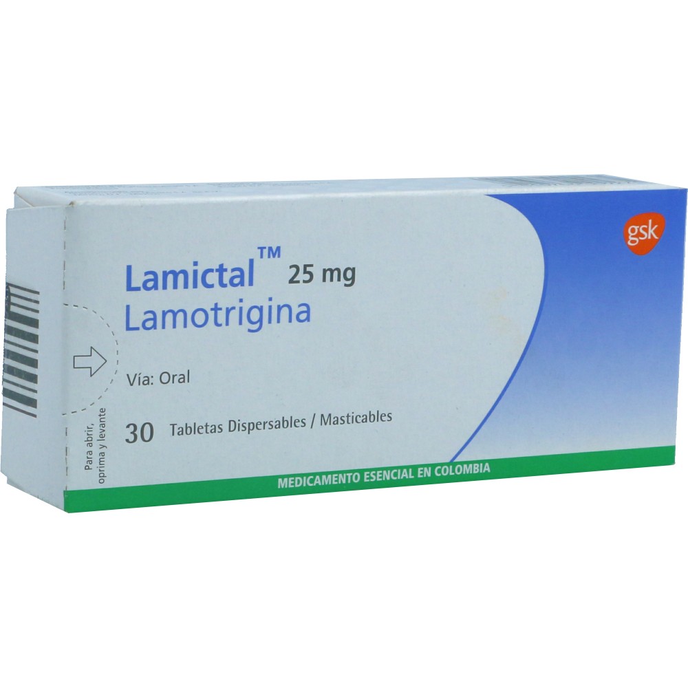 LAMICTAL 25 MG X 30 TAB REGULADO