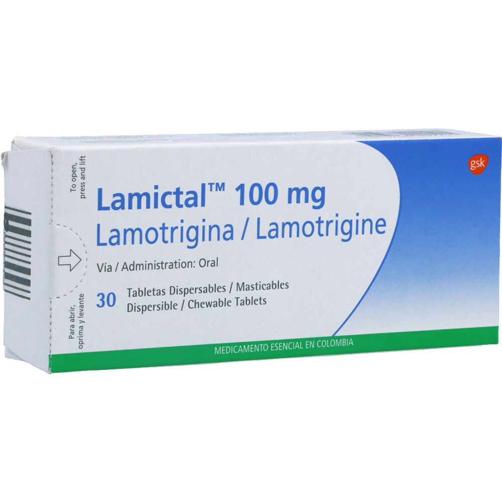 LAMICTAL 100 MG X 30 TAB (REGULADO)