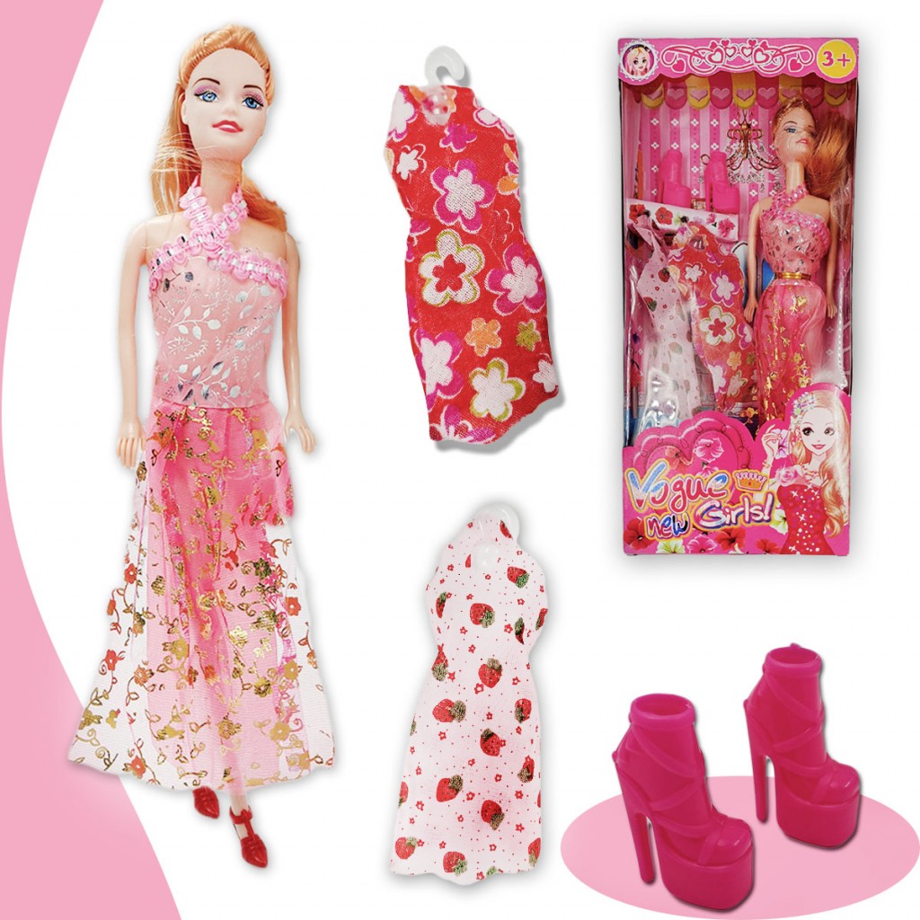 Muñeca Juguete Tipo Barbie Accesorios