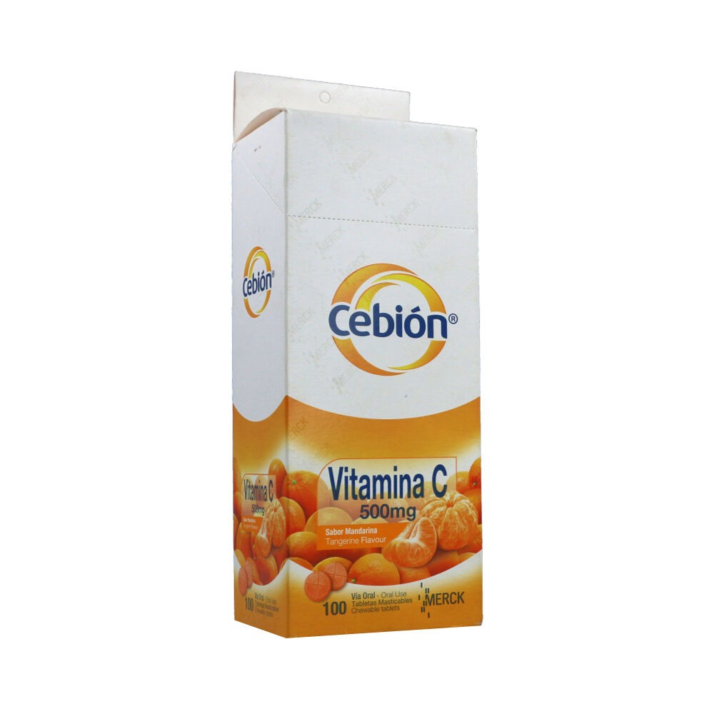 CEBION MASTICABLE NARANJA  X 100 SB X 10