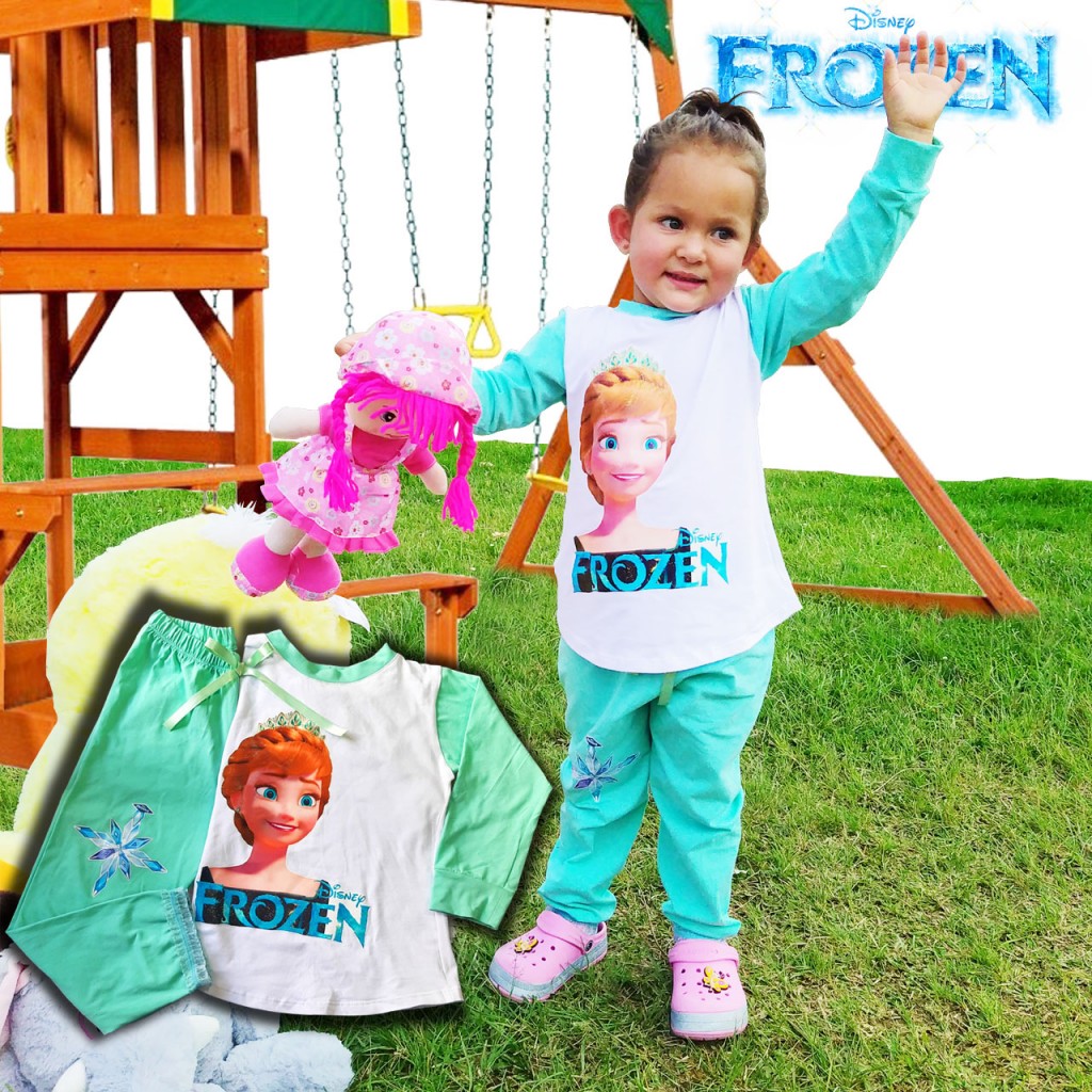 Frozen Camiseta Sudadera Conjunto Pijama Niña Infantil