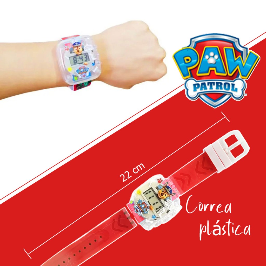 Reloj Digital Patrulla Canina Hermoso Juego Jugueteria