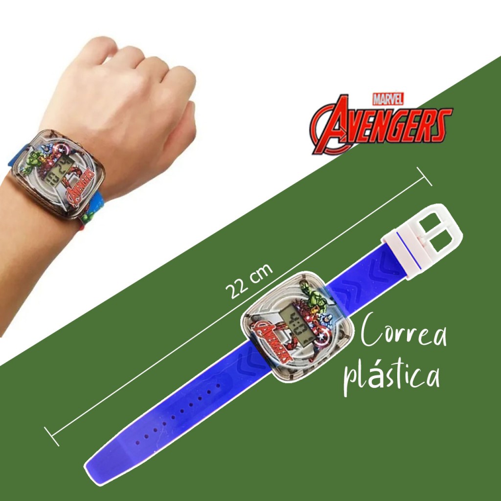 Reloj Digital Vengadores Avengers Hermoso Juego Jugueteria