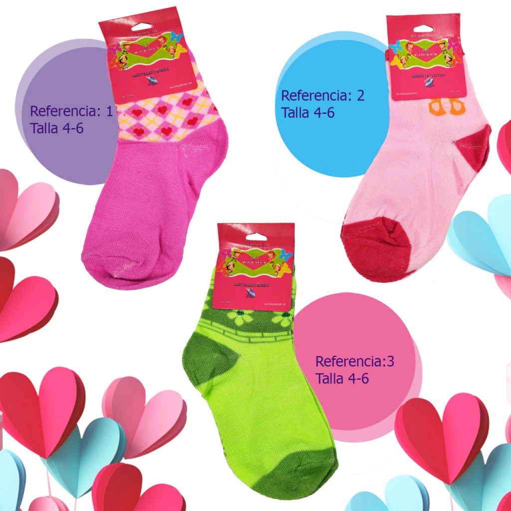 Medias Niña Calcetines Ropa Accesorios Colores Diseño