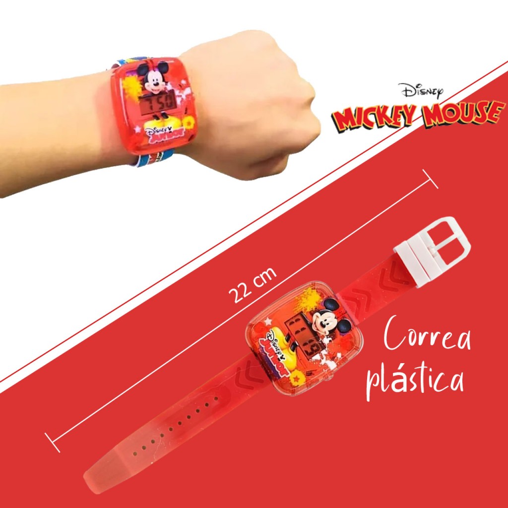 Reloj Digital Mickye Mouse Hermoso Juegos Jugueteria