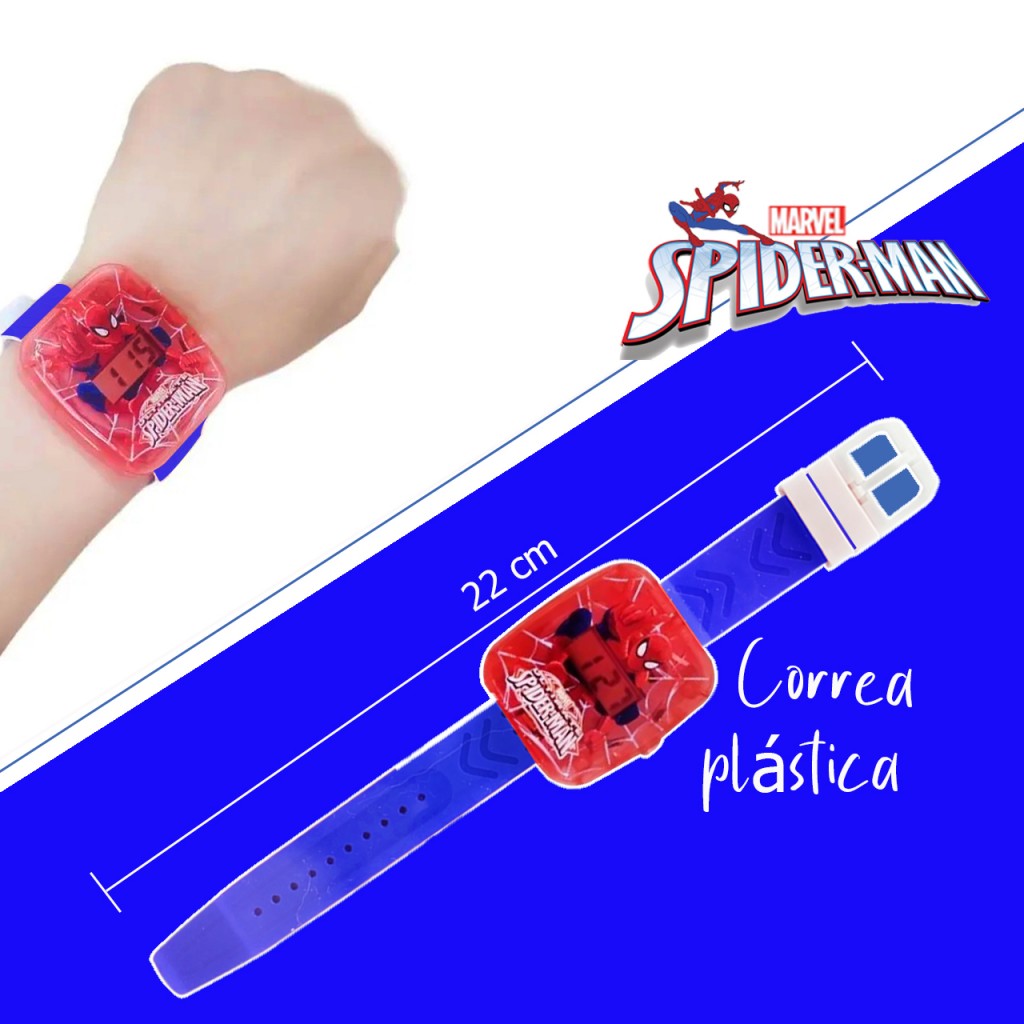 Hombre Araña Reloj Digital Niño Juguete Jugueteria