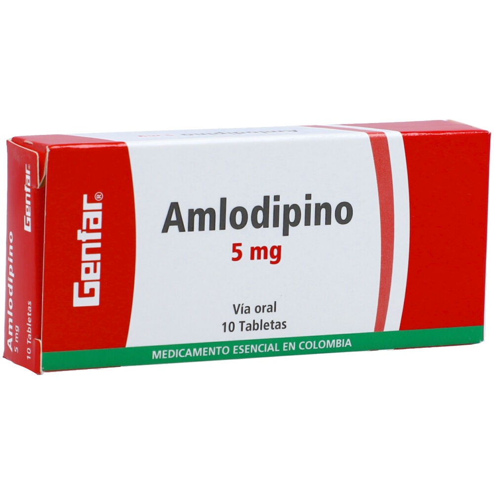 AMLODIPINO 5 MG X 10 TAB