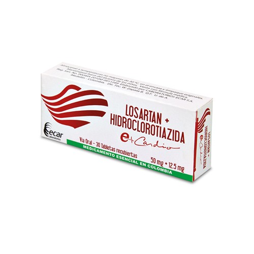 LOSARTAN + HIDROCL 50/ 12.5 MG X 30 TB