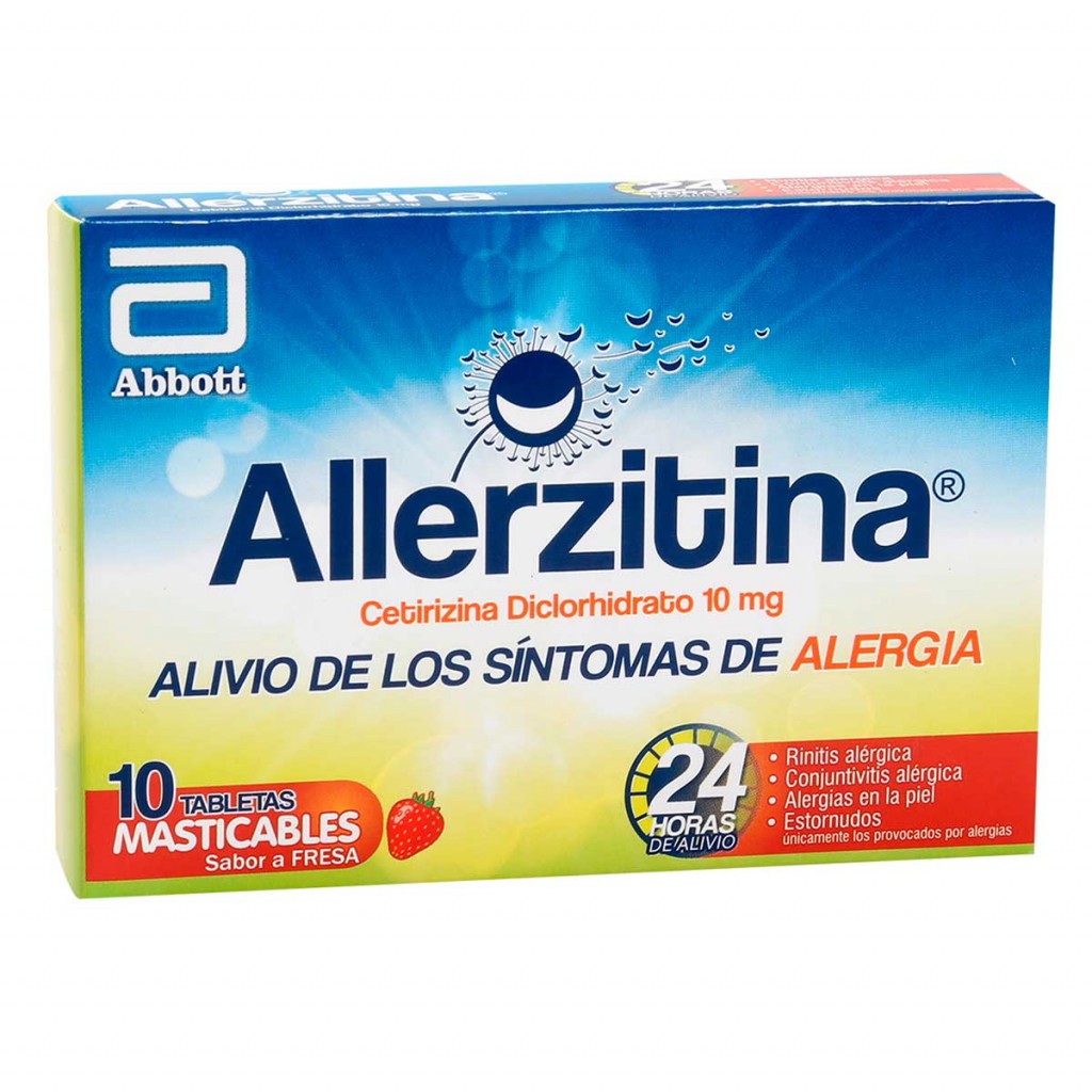 ALLERZITINA MASTICABLE FRESA X 10 TAB