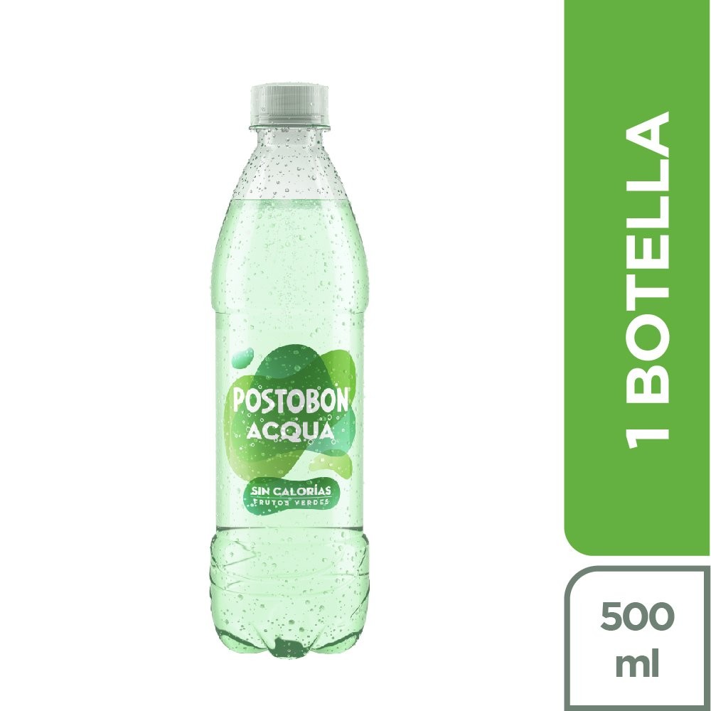POSTOBON AQUA FRUTOS VERDES X 500 ML