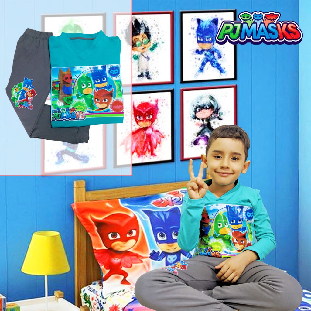 PJ MASK Camiseta Sudadera Conjunto Pijama Manga Larga
