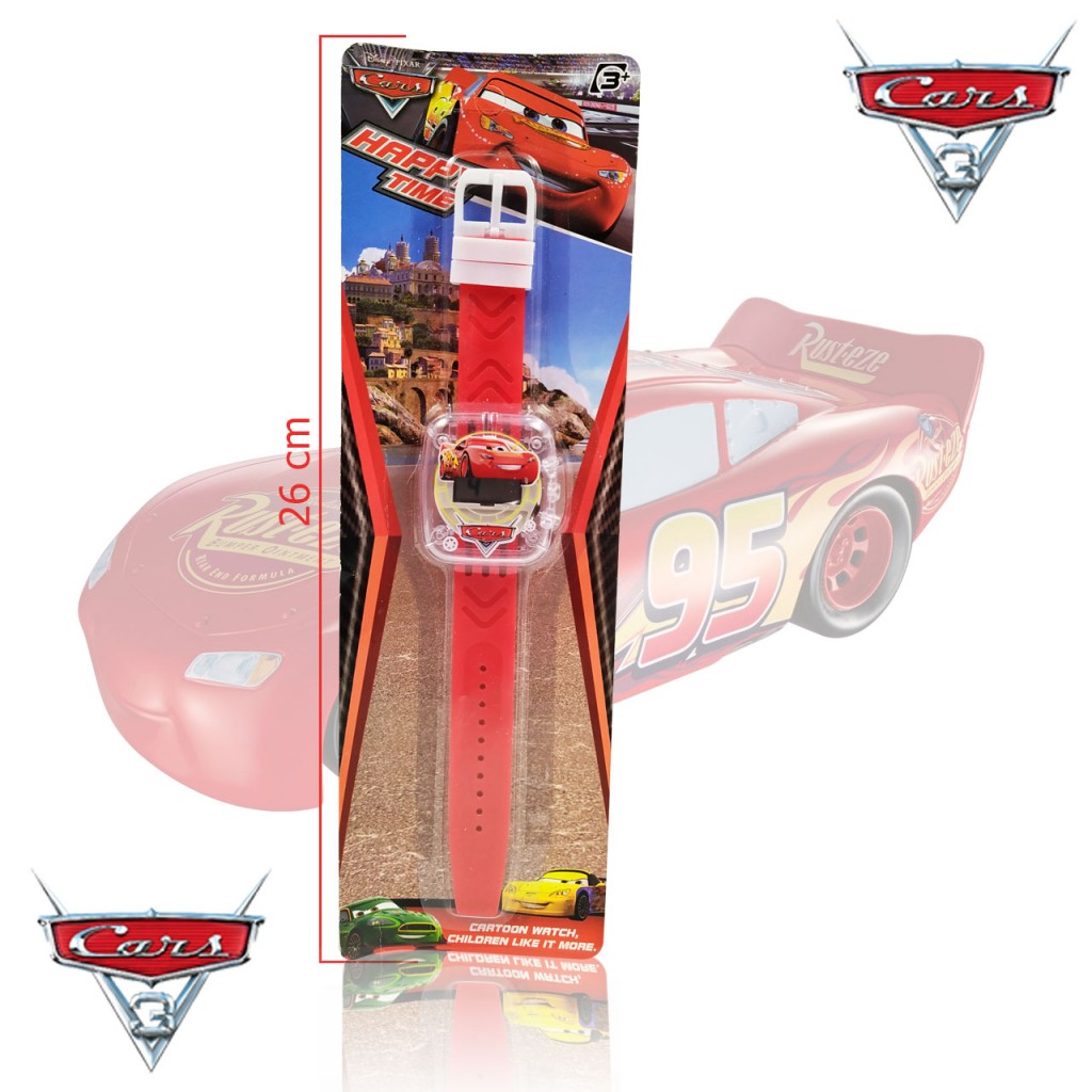 Reloj Digital Cars Rayo Mcqueen Hermoso Juego Jugueteria