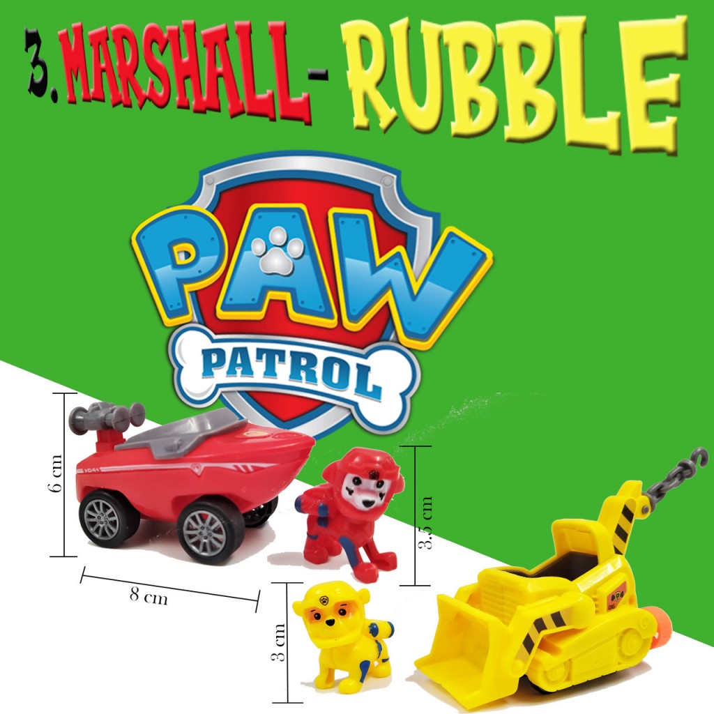 Patrulla Canina set x2 Juguete Vehículos Paw Patrol Jugueteria