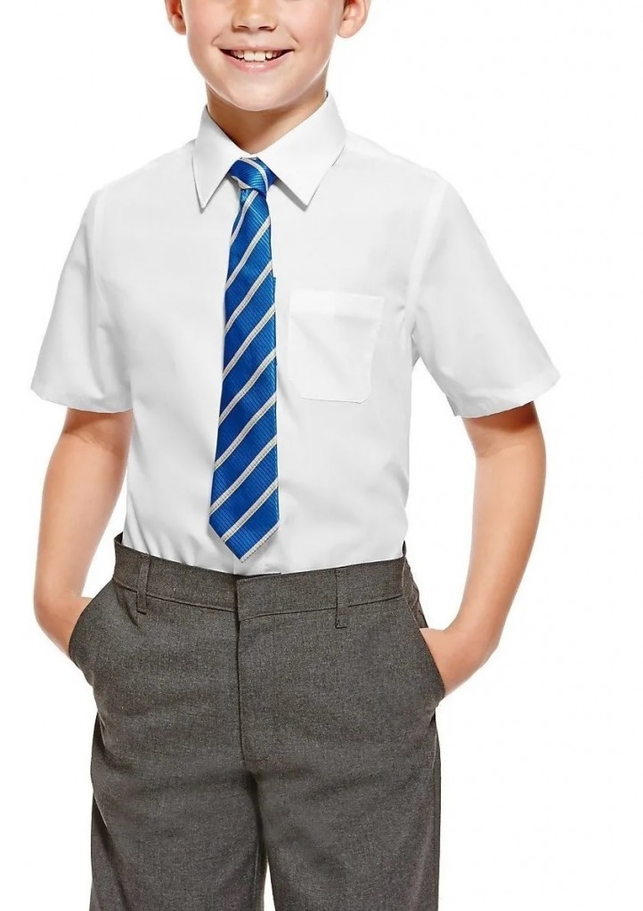 Camisa Escolar Blanca Niños Uniforme Deporte Tallas Colven