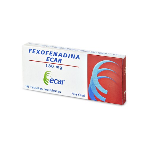 FEXOFENADINA 180MG X 10 TAB