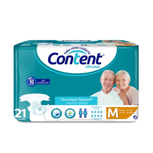 PAÑAL CONTENT ULTRASEC M X 21 UND