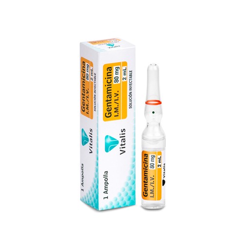 GENTAMICINA 80MG/2ML X  1 AMPOLLA