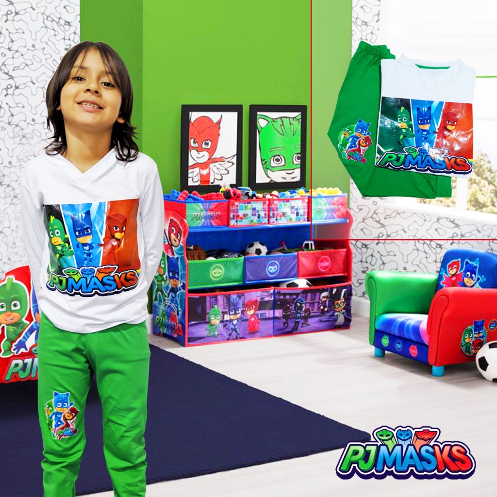 PJ MASK Camiseta Sudadera Conjunto Pijama Manga Larga