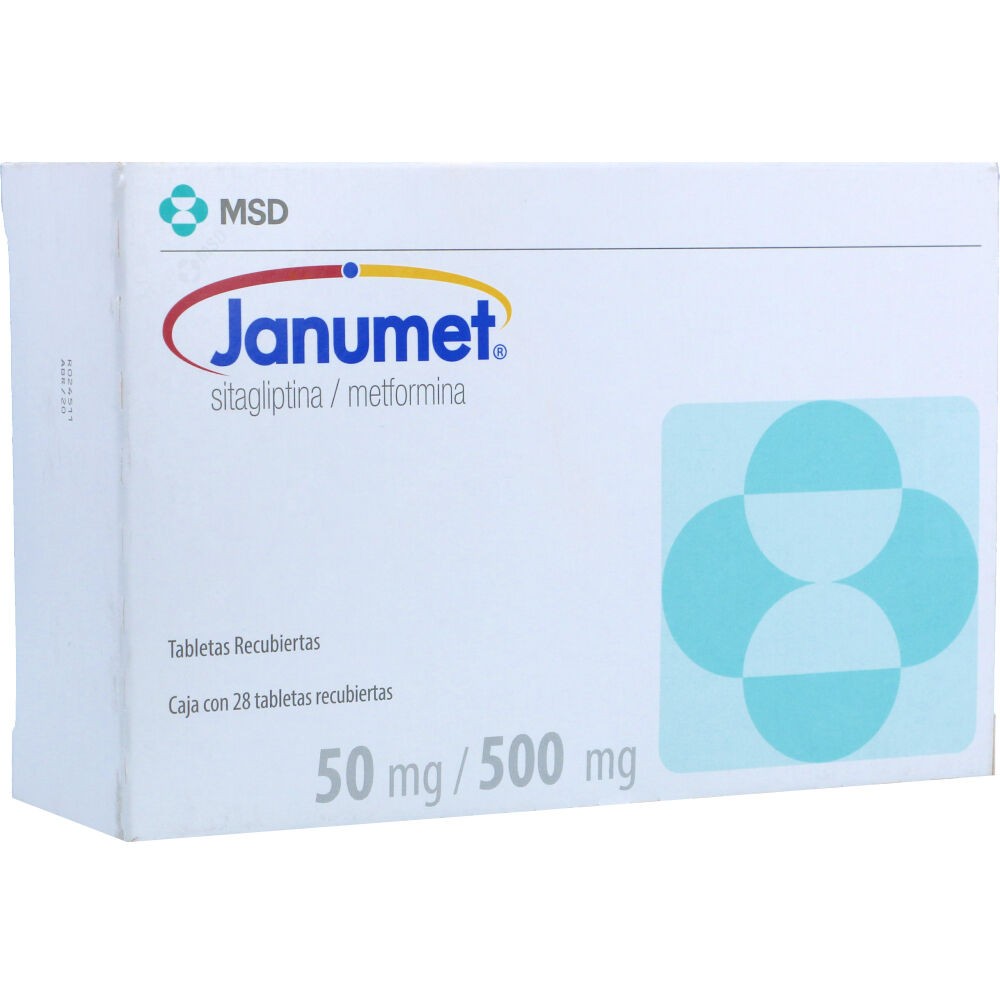 JANUMET 50 MG/ 850 MG X 28 TAB REGULADO