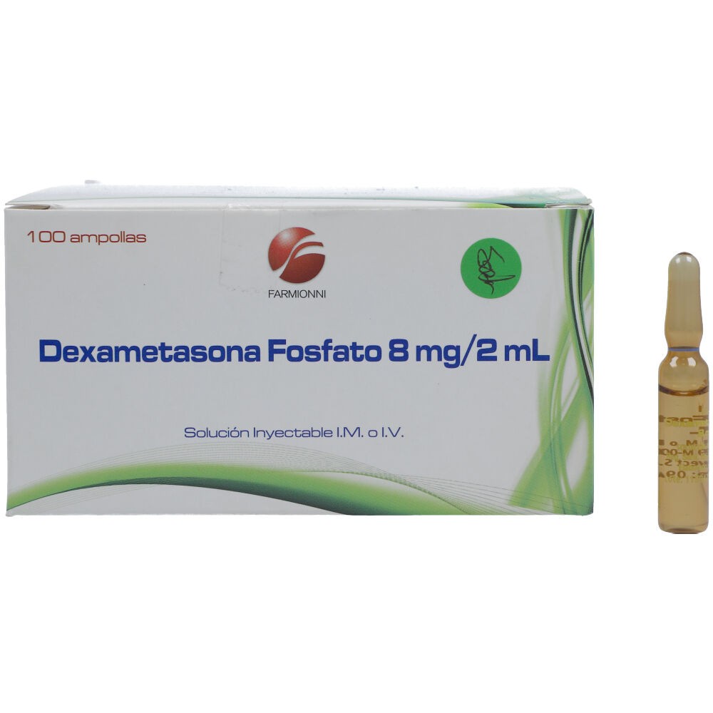 DEXAMETASONA FOSFATO  8 MG /2ML X 100 AMPOLL