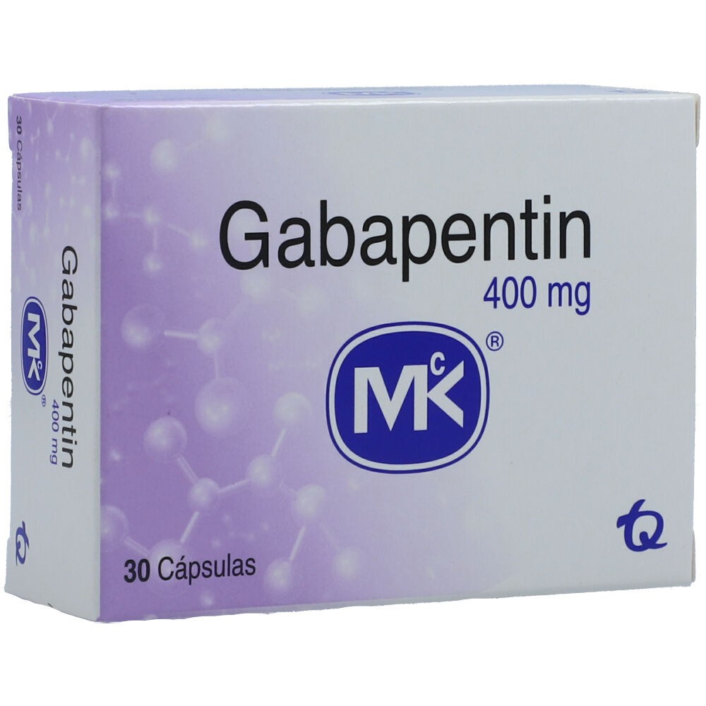 GABAPENTIN 400 MG X 30 CAP (REGULADO)