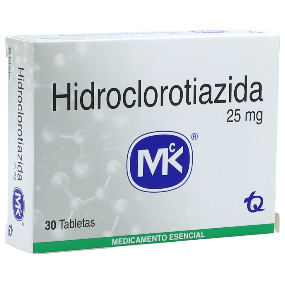 HIDROCLOROTIAZIDA 25MG X  30 TAB MK