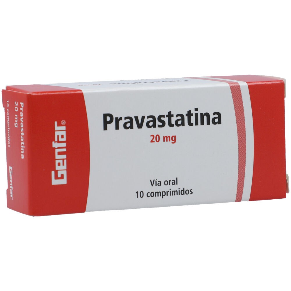 PRAVASTATINA 20 MG X 10 TAB