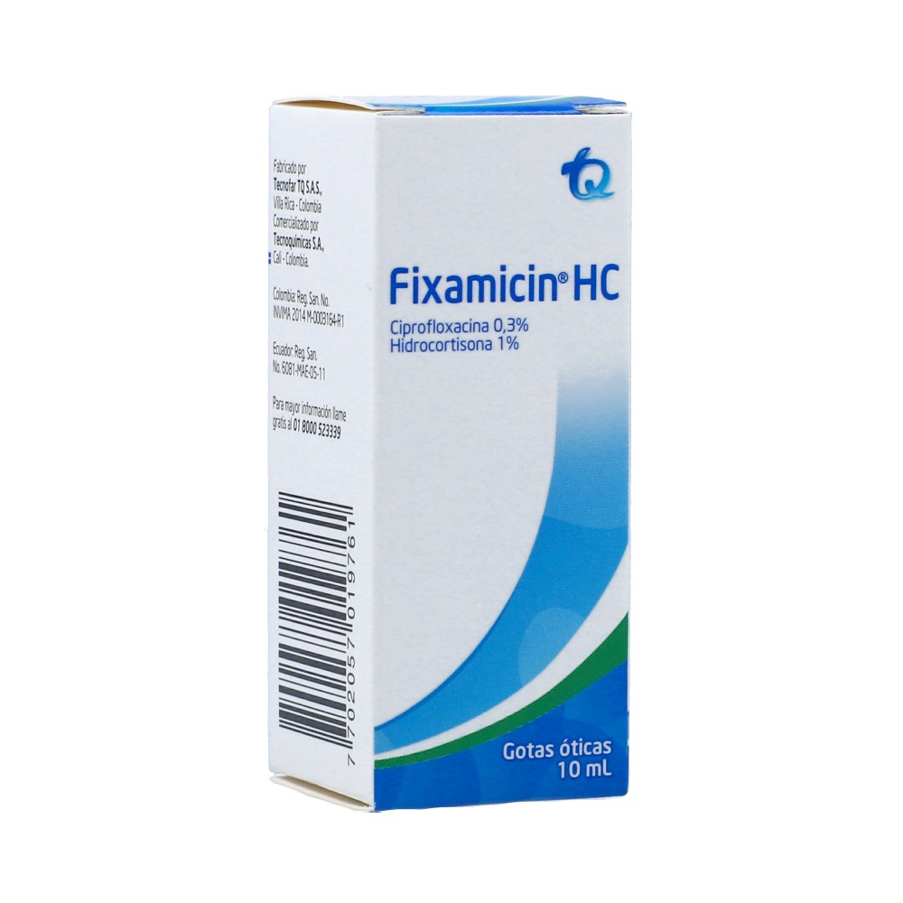 FIXAMICIN HC GOTAS OTI X 10 ML