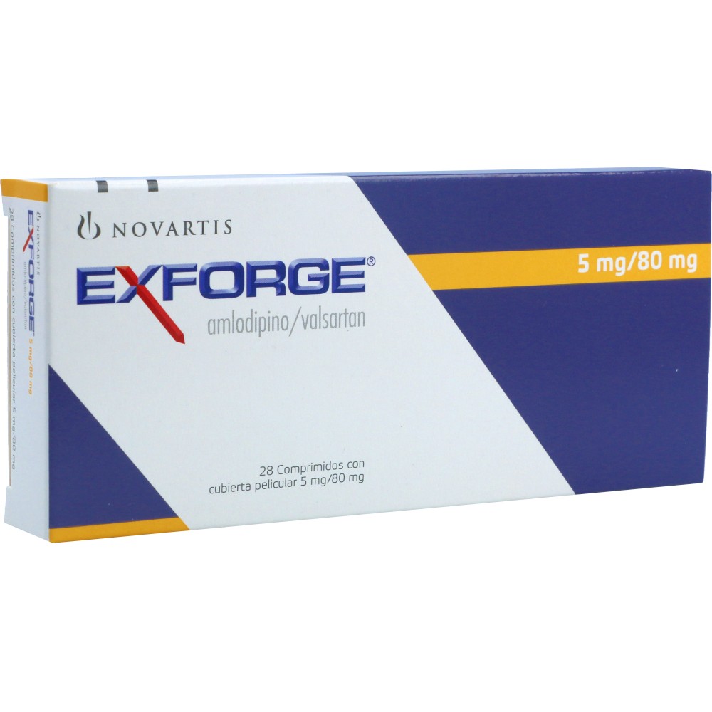 EXFORGE  5/80 MG X 28 TAB REGULADO