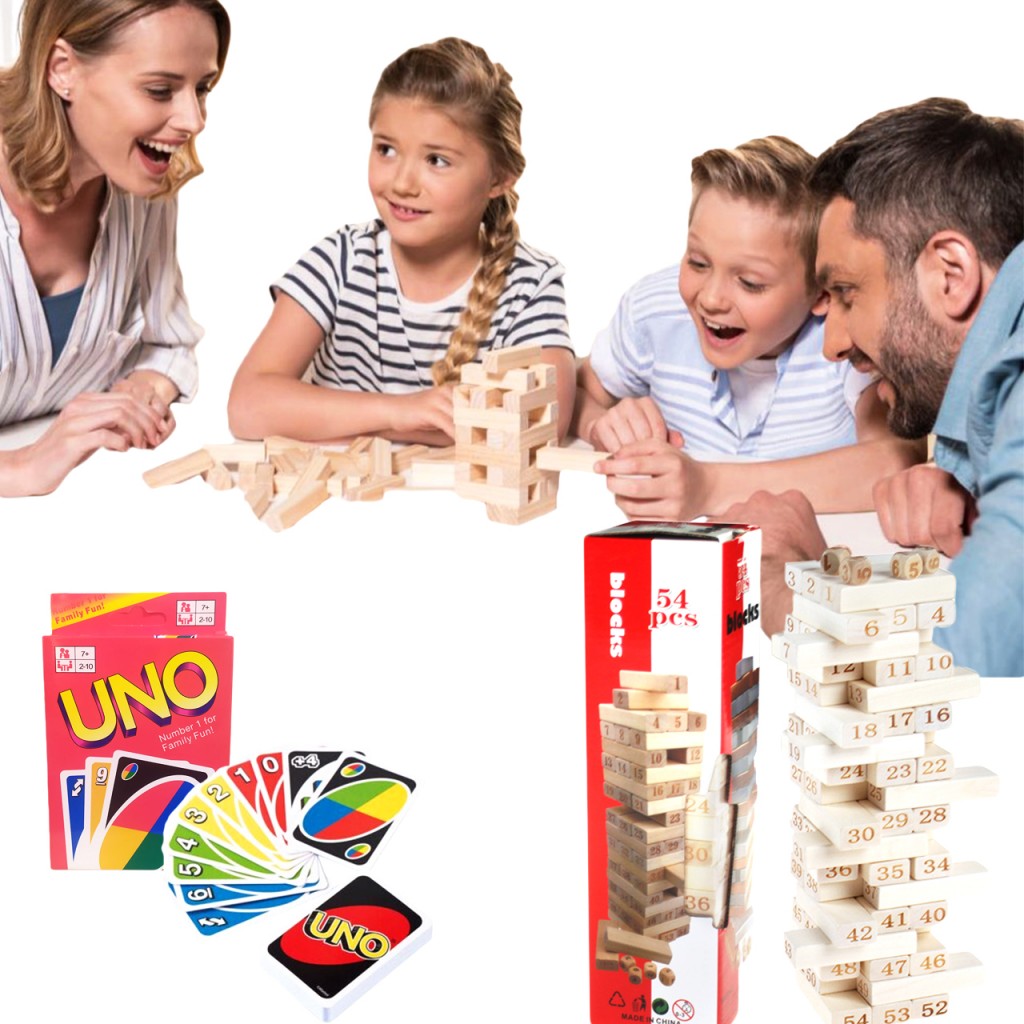 Juego Uno Mas Jenga Juegos Mesa Jugueteria Familia