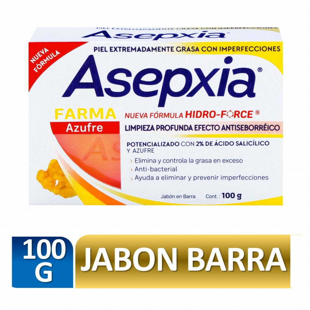 ASEPXIA JABON AZUFRE X 100 GR