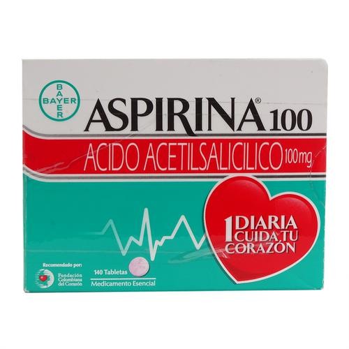 ASPIRINA 100 MG X 140 TAB SOB X 28