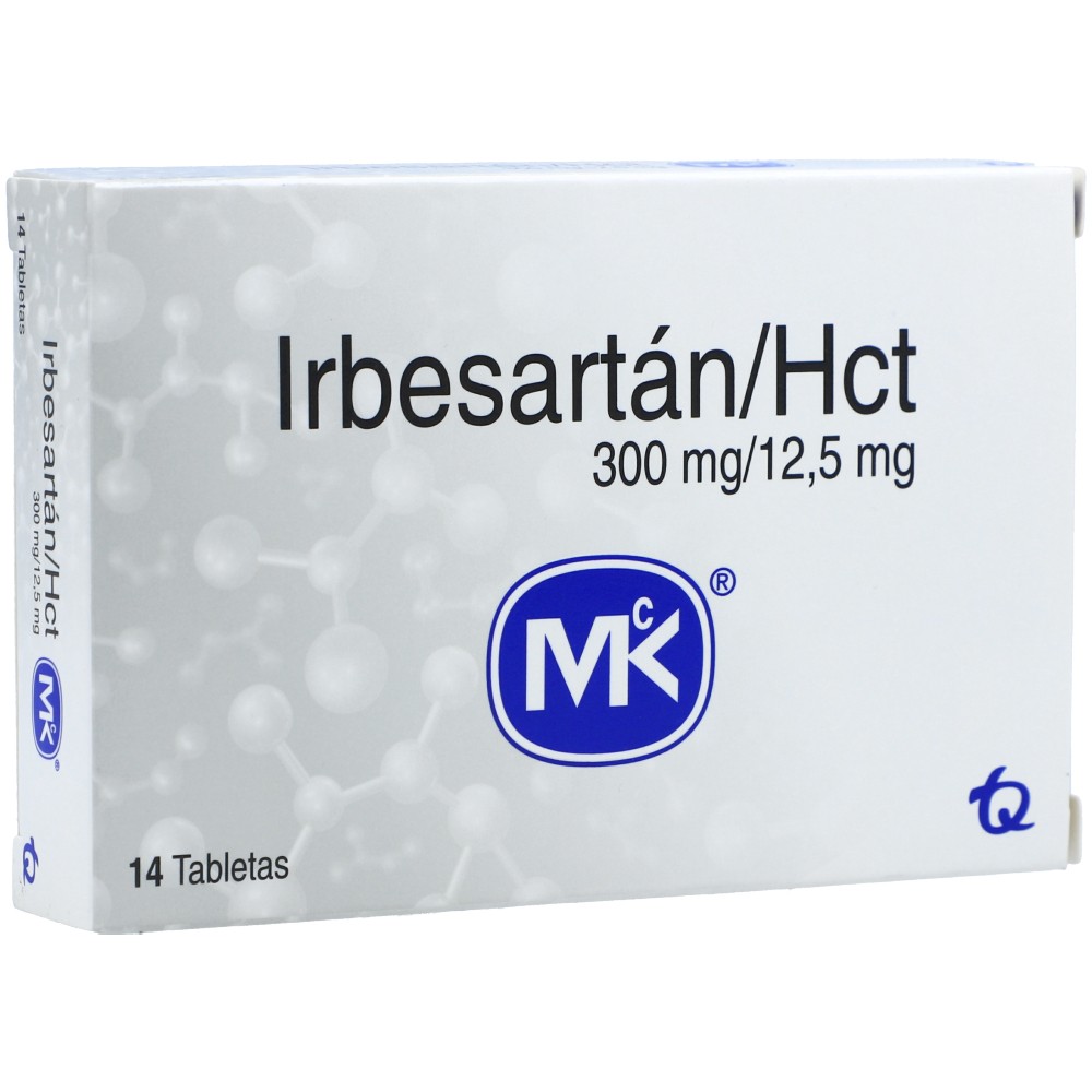 IRBESARTAN HCT 300/12.5 MG X 14 TAB