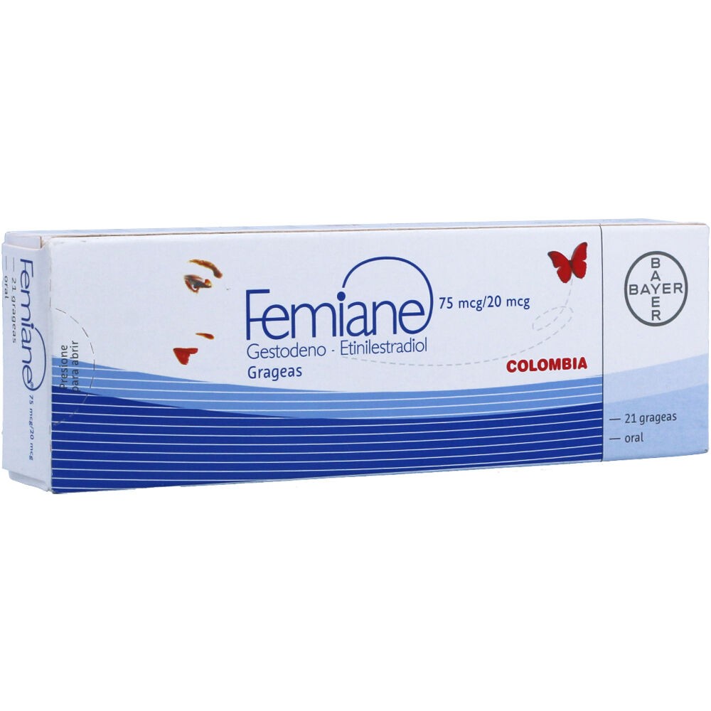 FEMIANE 75 MCG/20 MCG X  21 GRAGEAS