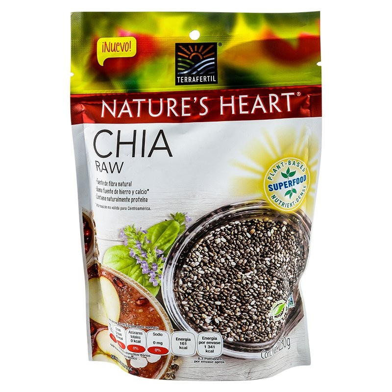 CHIA LIFE NATURE HEART  x 250 GR
