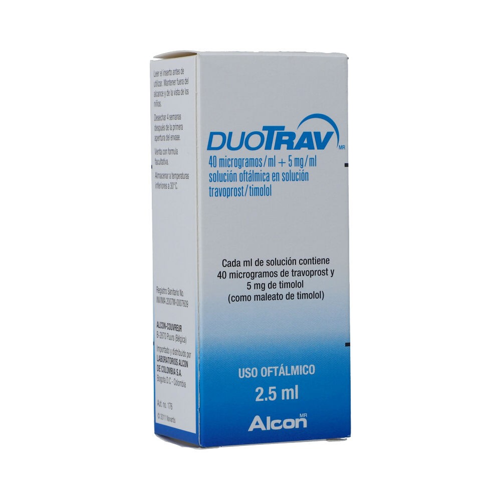 DUOTRAV COLIRIO OFT X 2.5 ML  REGULADO