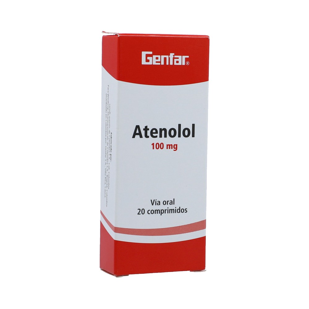 ATENOLOL 100 MG X 20 TAB