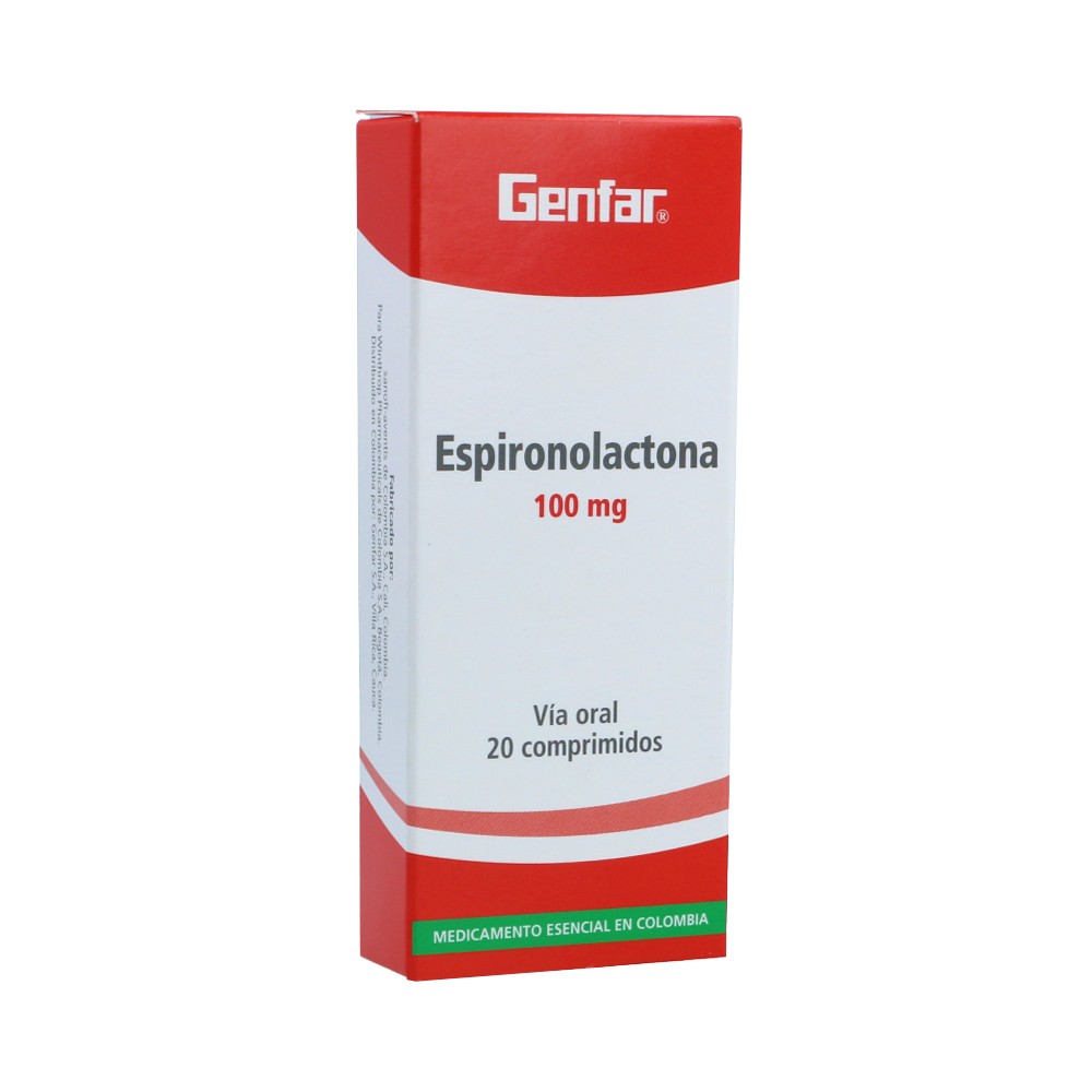 ESPIRONOLACTONA 100 MG X 20 TAB