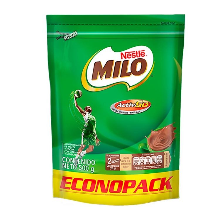 MILO ECONOPACK BOLSA X  500 GR