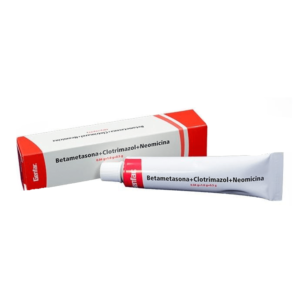 BETAMETASONA +CLOTRIMAZOL +NEOMICINA CREMA X 20 G