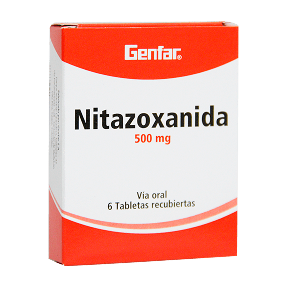 NITAZOXANIDA 500 MG X 6 TAB GF