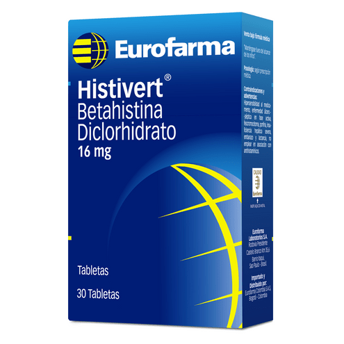 HISTIVERT 16 MG X 30 TAB