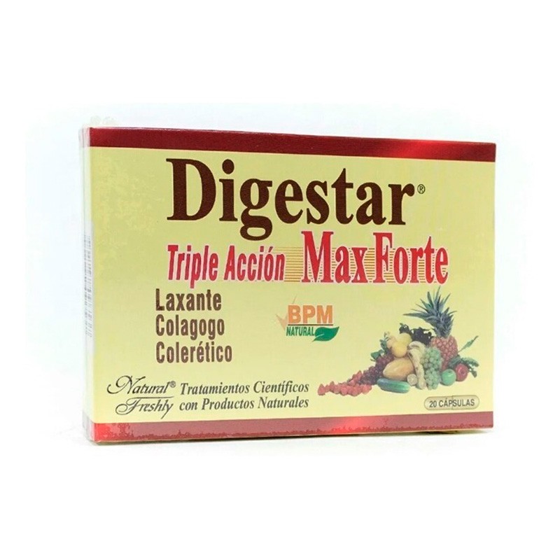 DIGESTAR TRIPLE ACCION MAX FORTE X  20 CAPSULAS