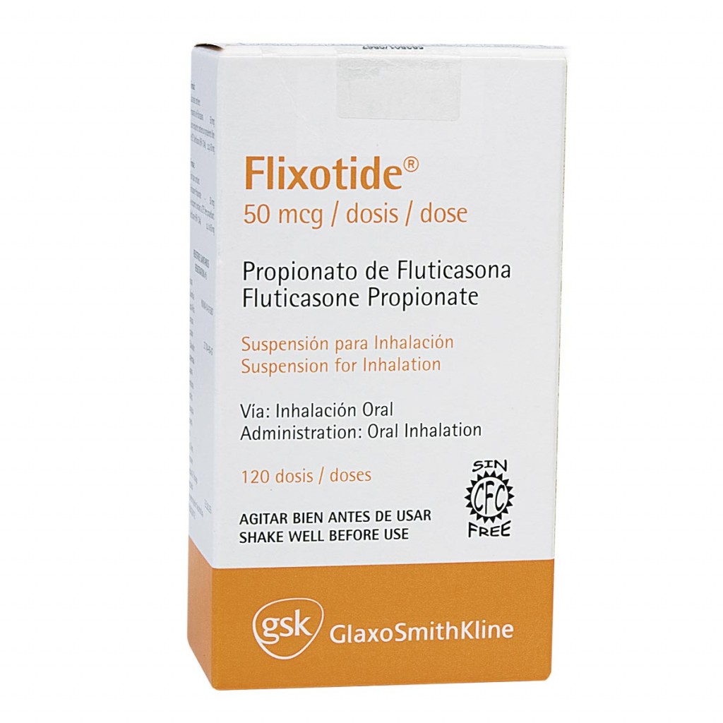 FLIXOTIDE 50 MCG X 120 DOSIS (REGULADO)