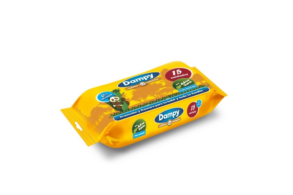 PAÑITOS DAMPY X  15 UNIDADES