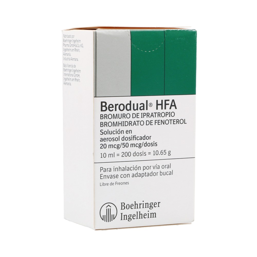 BERODUAL HFA AEROSOL X 10 ML (REGULADO)